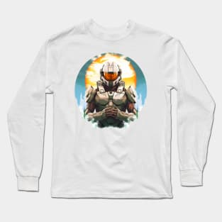 Solar Sentinel: Master Chief Halo Sun Edition Long Sleeve T-Shirt